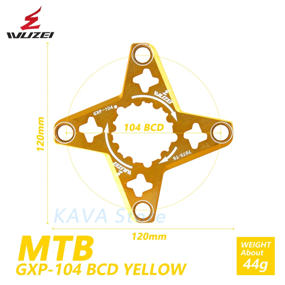 WUZEI MTB Кривошип горного велосипеда адаптер GXP к BCD104mm паук адаптер для SRAM XX1 X0 X9 Кривошип преобразования протектор 1 x скорость системы