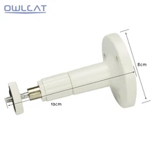 1 шт. видеонаблюдения Камера Стенд кронштейн для безопасности помещении на открытом воздухе пуля Kamera потолочный настенное крепление Арам Пластик белый