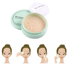 Полупрозрачная прессованная рассыпчатая пудра с пуховкой гладкая основа для макияжа лица водостойкая отделка кожи 88