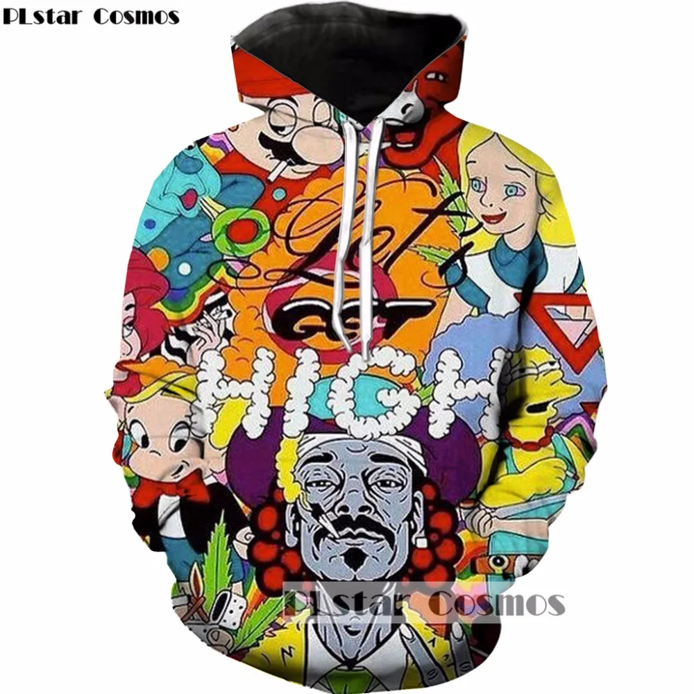 

PLstar Cosmos Free shipping 2017 New Fashion Harajuku Hoodies Classic cartoon Super Mario Print 3D Hooded Tracksuits R-1265