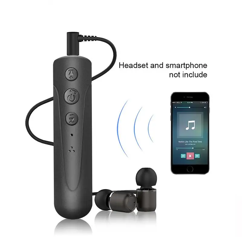 Rylybons Hands-free автомобильный комплект 3,5 мм разъем Aux Bluetooth Бесконтактный для музыки приемник беспроводной Bluetooth вспомогательный аудиоресивер адаптер