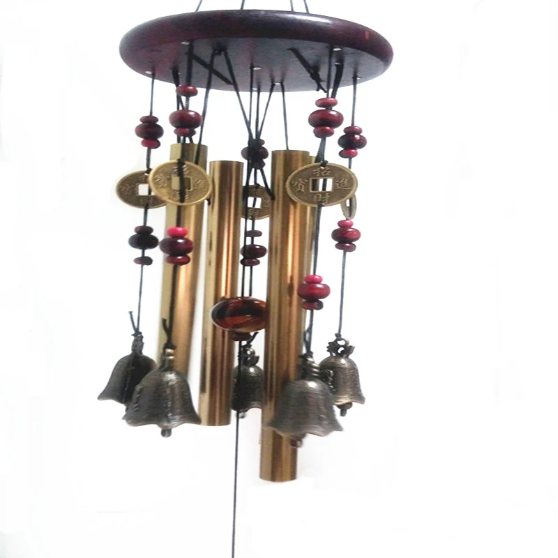 2017 HOT sale Antique Amazing 4 Tubes 5 Bells Copper Yard Garden