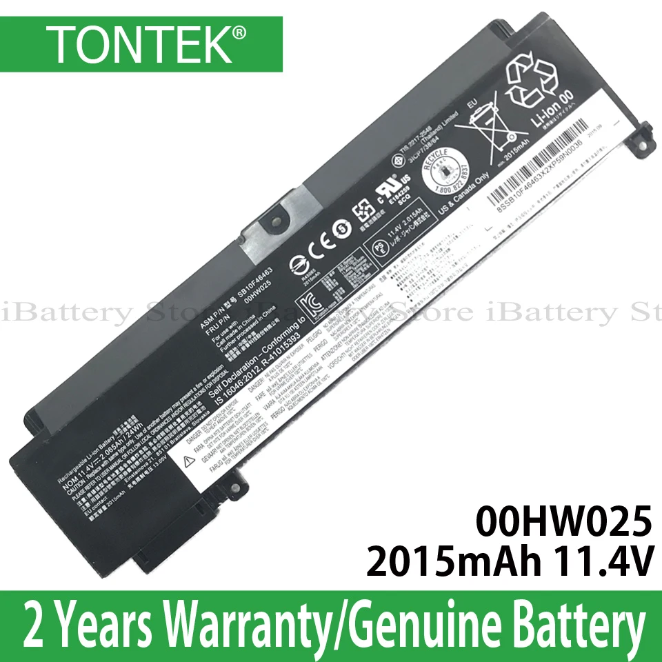 

Genuine 00HW025 Battery For Lenovo Thinkpad T460S T470S Series 00HW024 01AV405 01AV406 SB10J79004 SB10F46463