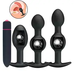 4 шт. вибратор секс-игрушки для женщин Большой Вибратор массажер простаты силиконовая Анальная пробка для стимуляции точки G, мини