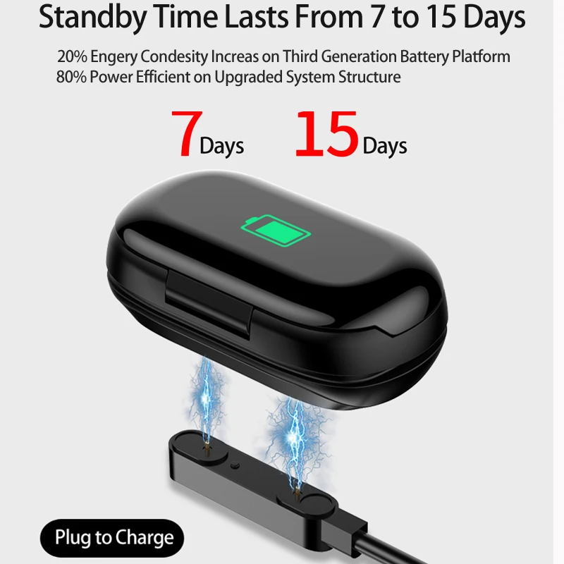 Smart Watch Men Women Bluetooth Headphone &headsets Hate Rate Blood Pressure Monitor Sport WristBand Fitness Tracker Bracelet