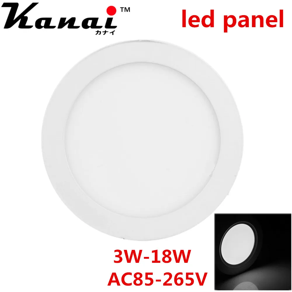 

Lampada 3w//6w/9w/12w/15w/18w led panel light,ceiling recessed spot round downlight 2835SMD Epistar painel lamps for Home