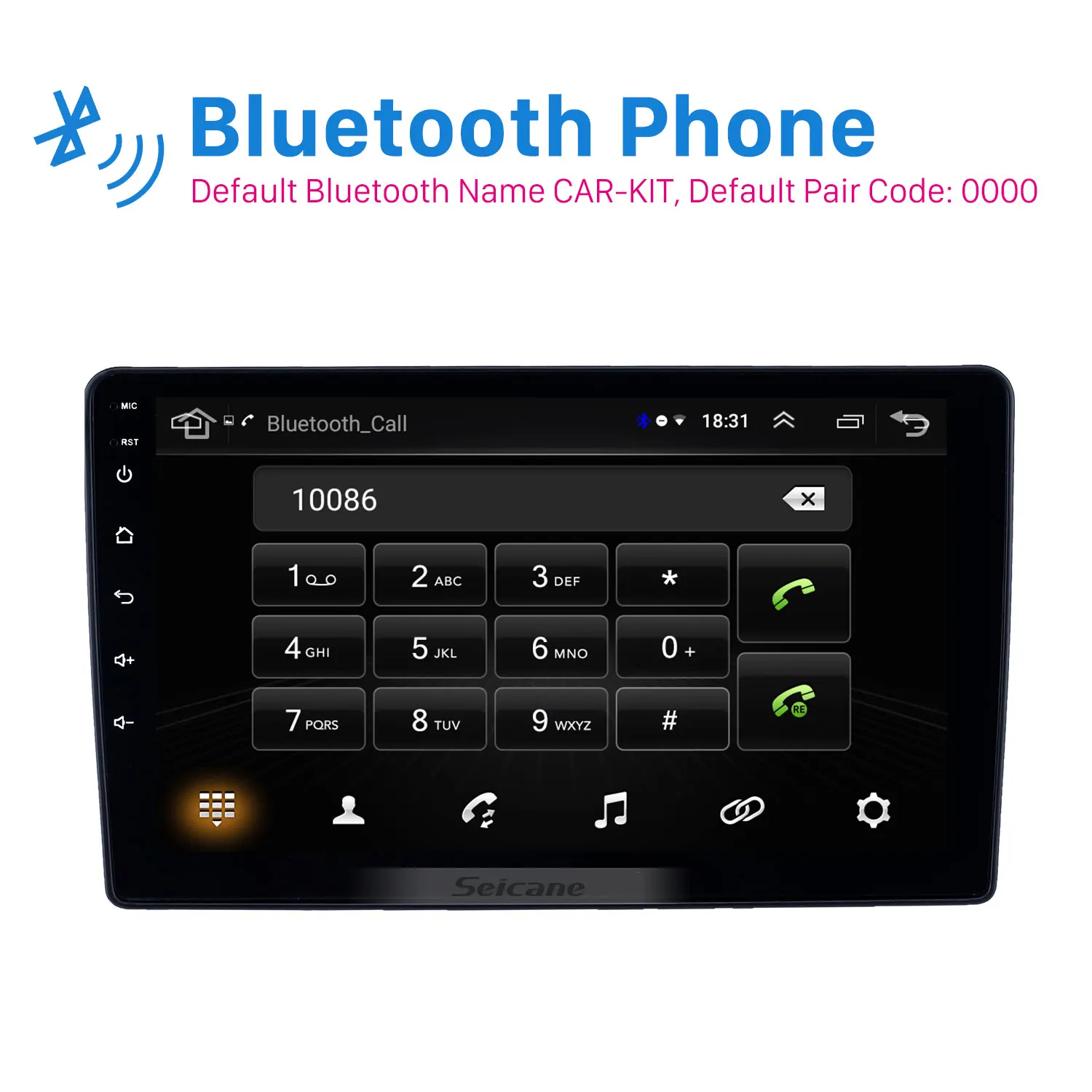 Seicane 2din Android 8,1 Автомобильный gps navi головное устройство плеер для peugeot 307 2001 2002-2008 поддержка SWC резервная камера Bluetooth Wifi