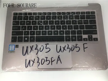 

Four sourare For Asus UX305 UX305F UX305FA palmrest case cover Sliver with US keyboard