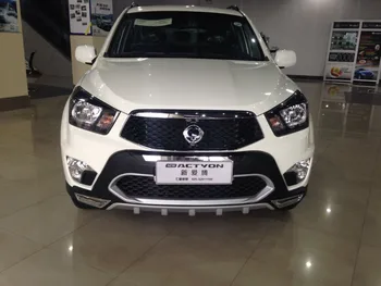 

Fits for SsangYong ActYon 2014-2019 front+ Rear Bumper Uard board guard skid plate bar Protector Bumpers ABS Chrome finish