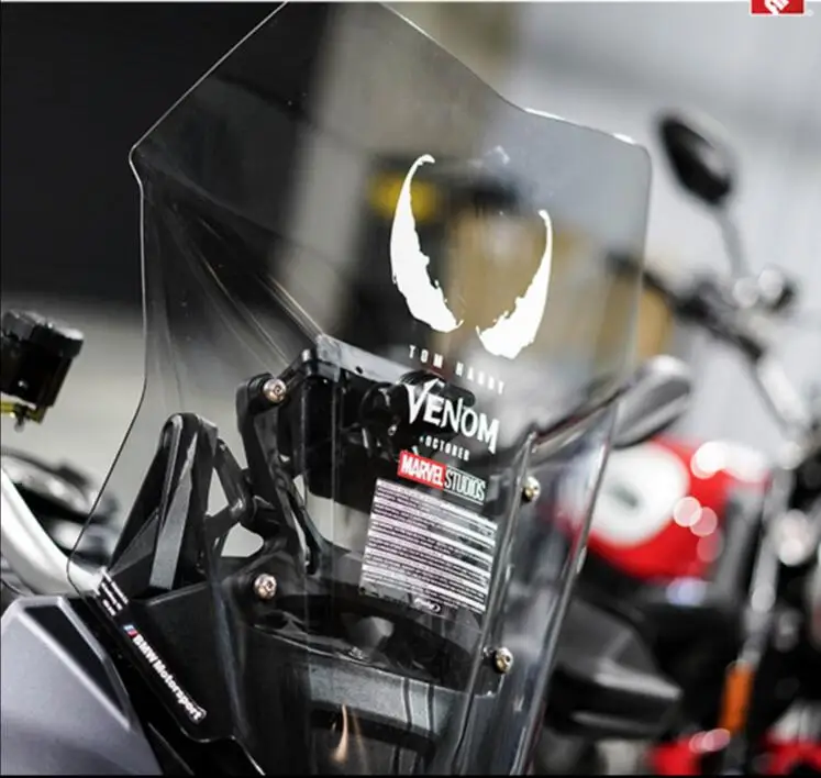 

VENOM stickers Motorcycle windshield fuel tank cover rear glass reflective stickers Car Styling