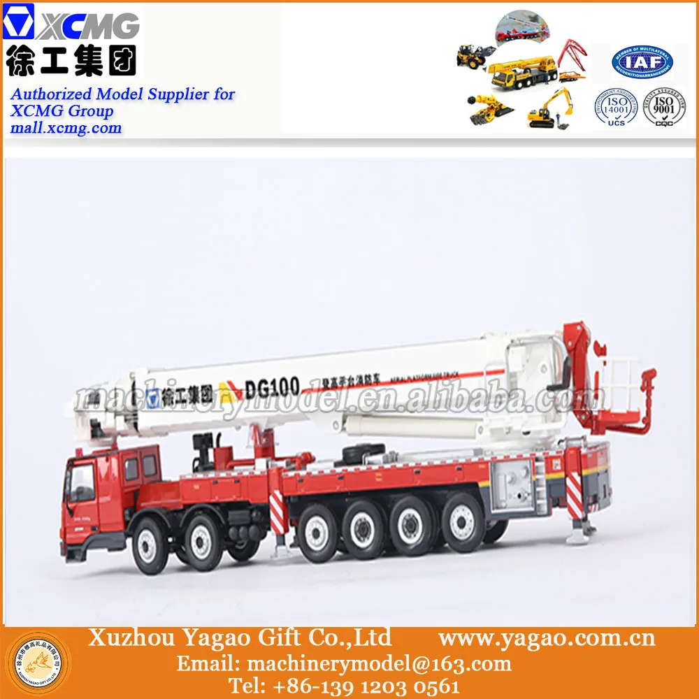 US $113.00 150 Scale Model Diecast Toy Replica XCMG DG100 Fire Truck Model for Collection Education Model business gift