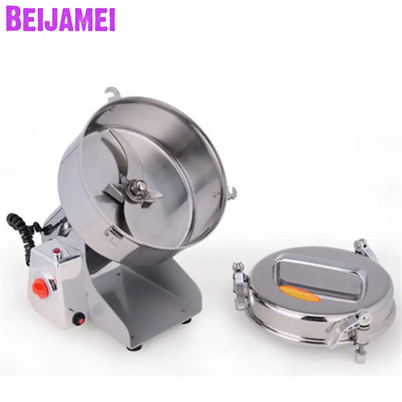

BEIJAMEI 1000g Grains Spices Hebals Cereals Dry Food Grinder Grinding Machine commercial home medicine flour powder crusher