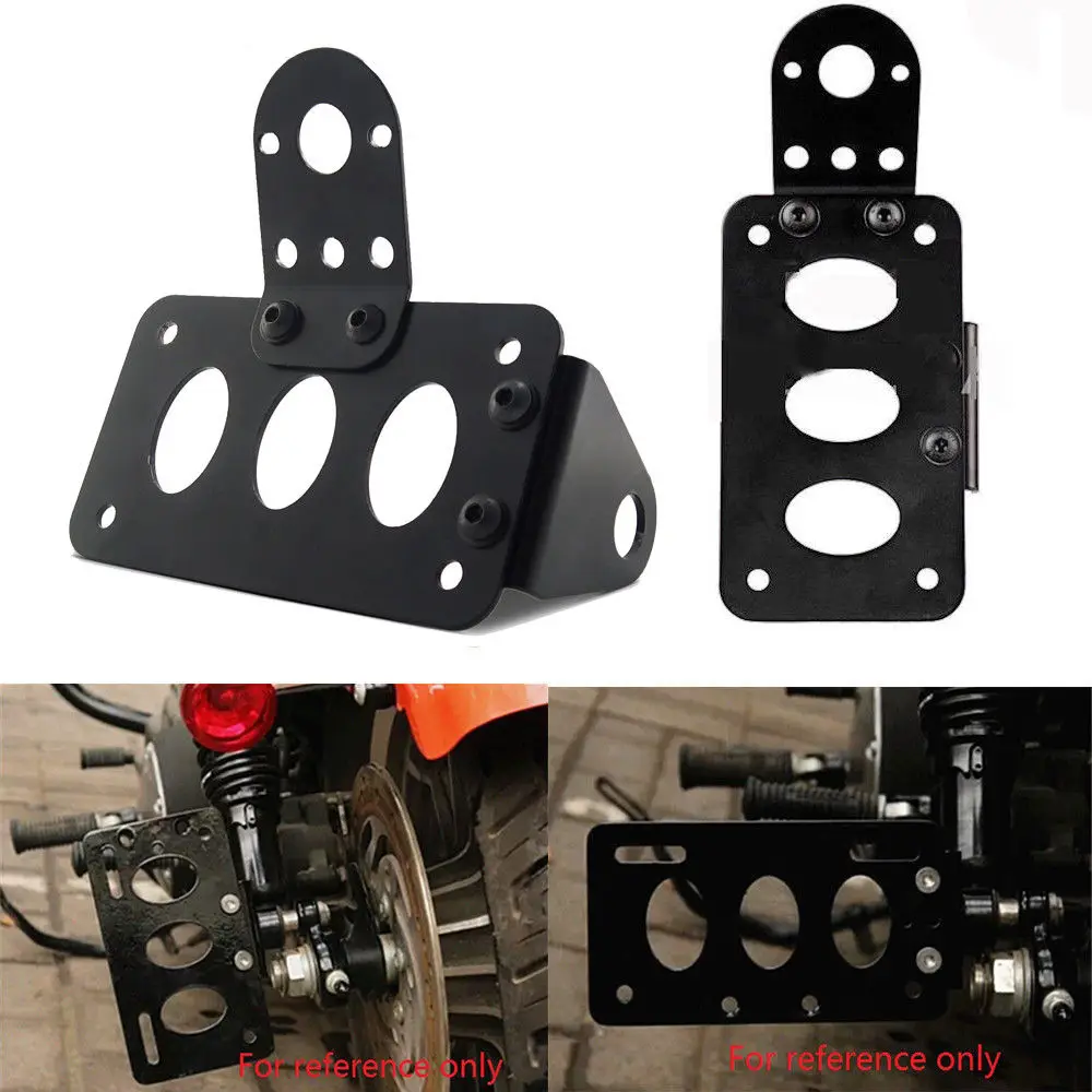 

Motorcycle License Plate Holder License Bracket For Bobber Chopper Black