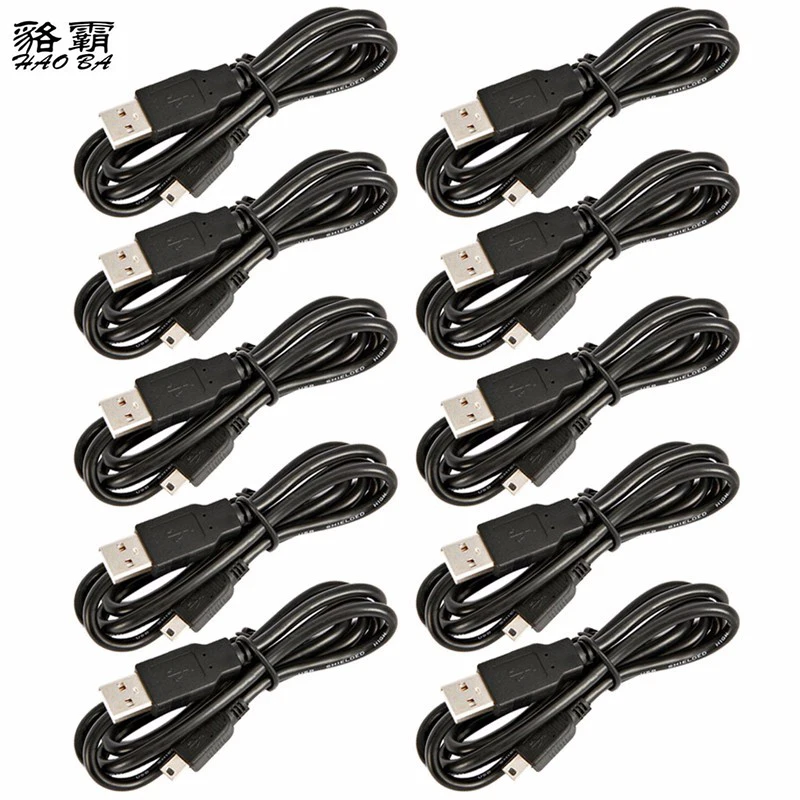 HAOBA 5 x 1M usb cable for ps3 controller Charging Cable Cord for PS3