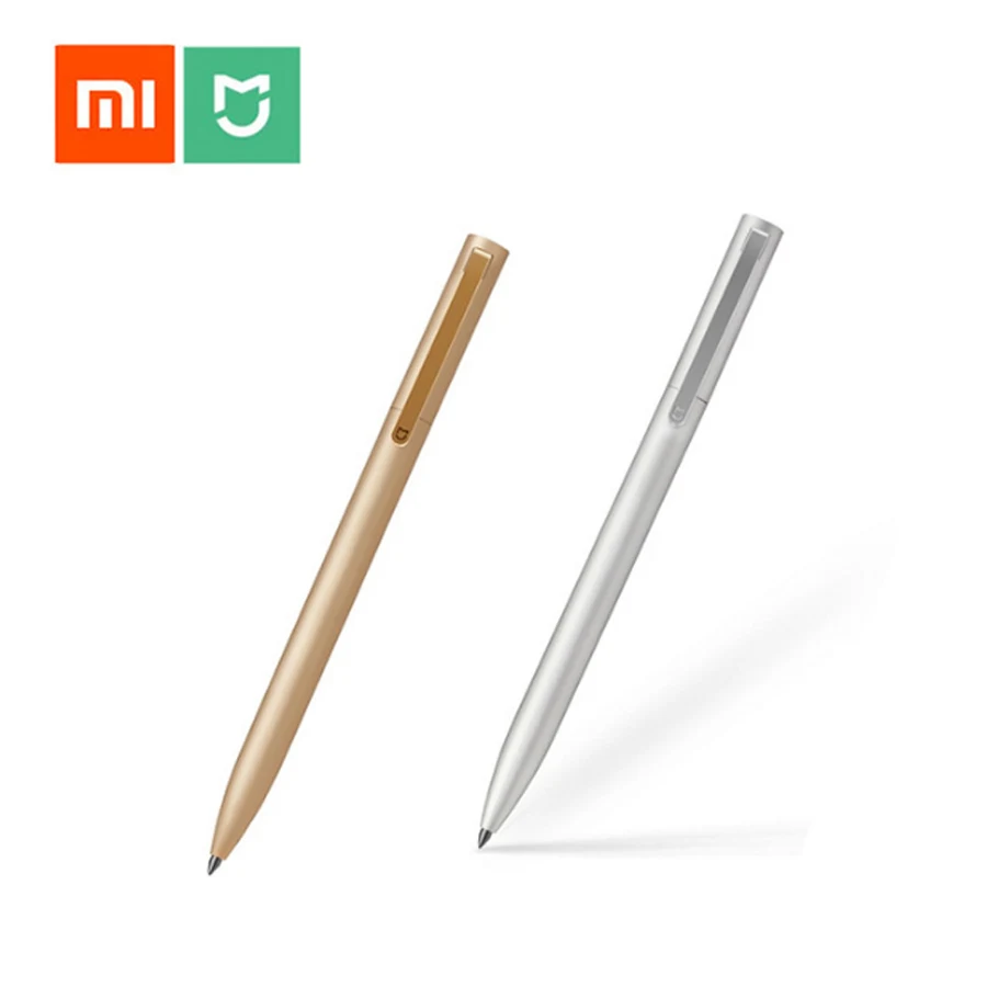 

Original Xiaomi Mijia All Metal Sign pen MI pen 0.5mm Signing pen PREMEC Smooth Switzerland Refill MiKuni Japan Ink Gold Silver