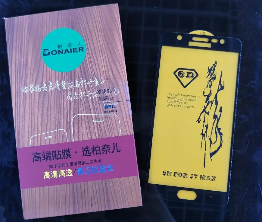 

Bonaier Premium Tempered Glass For Samsung Galaxy J7 Max G615F/DS Protective Glass Screen Protector For Samsung J7 Max Glass