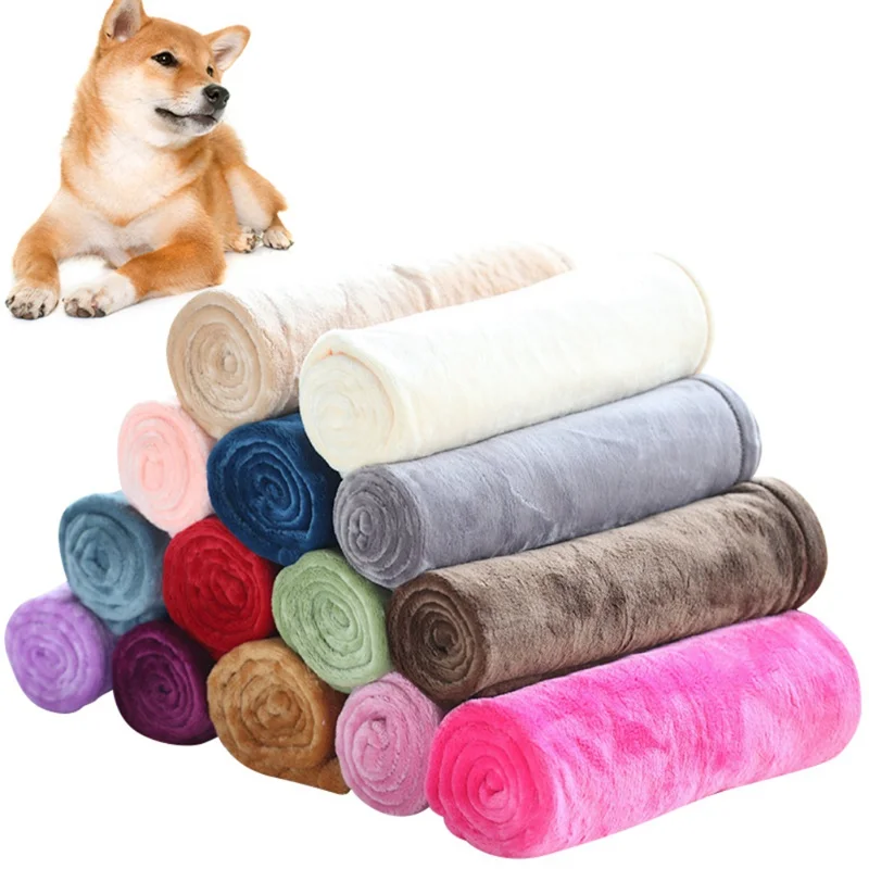 

Ultra-absorbent Dog Bath Towel Warm Pet Flannel Blanket Pet Drying Towel Cat Dog Sleep Warm Mattress Easily Clean Pet Supplies