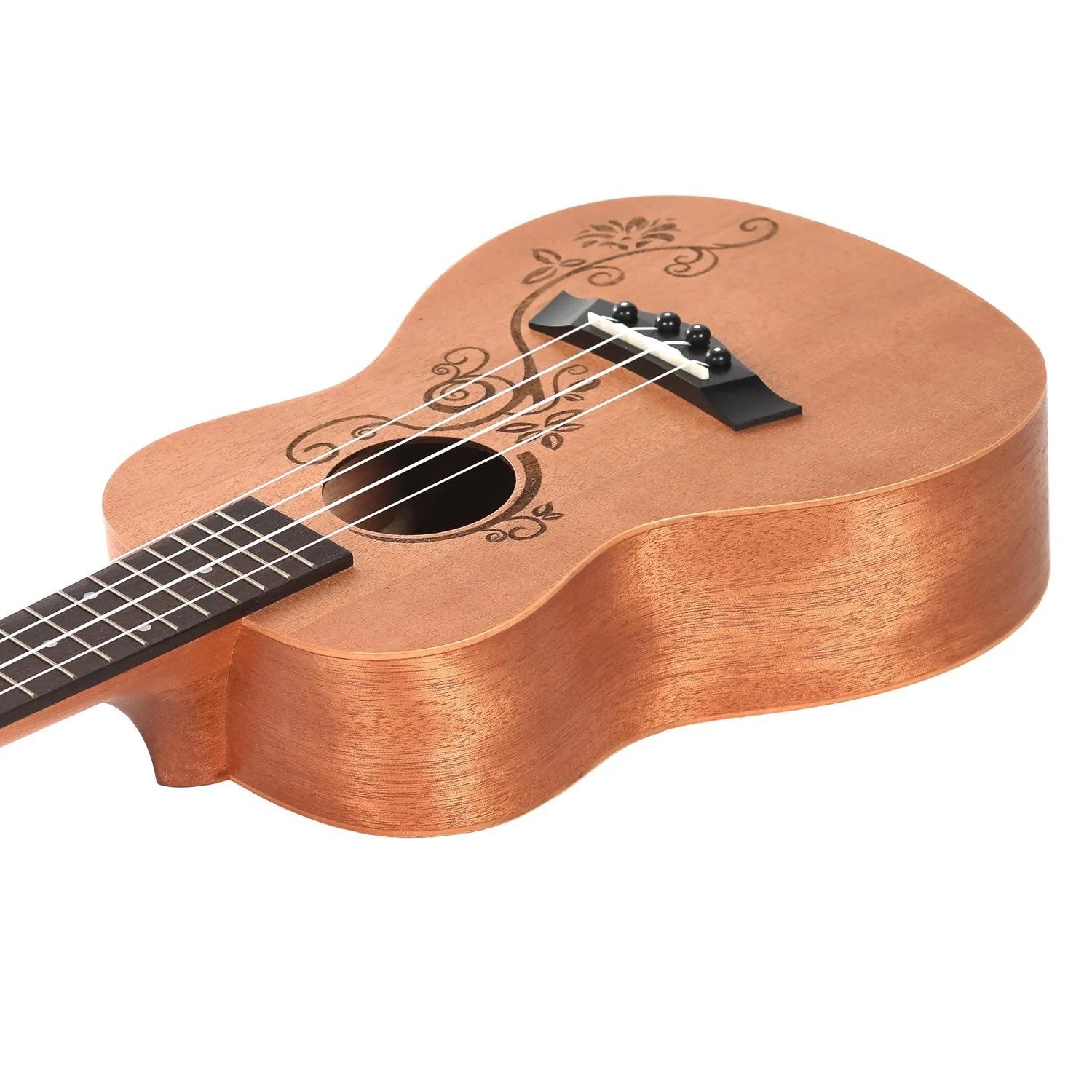 Концертные Гавайские гитары укулеле 23 дюймов УКУ 4 струны гитара красного дерева шеи для детей взрослых