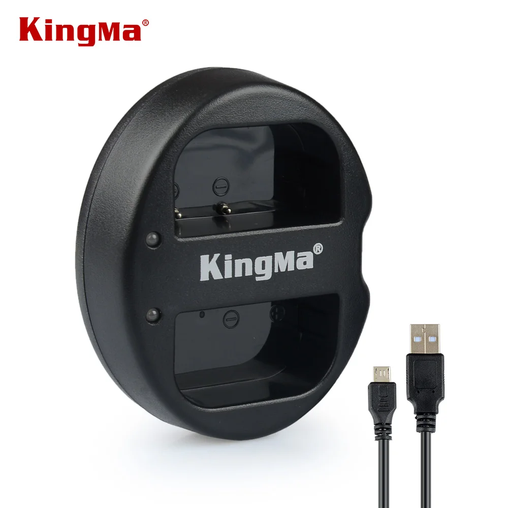 KingMa двойное (двойное) Зарядное устройство Зарядка 2 батареи одновременно для BLF19