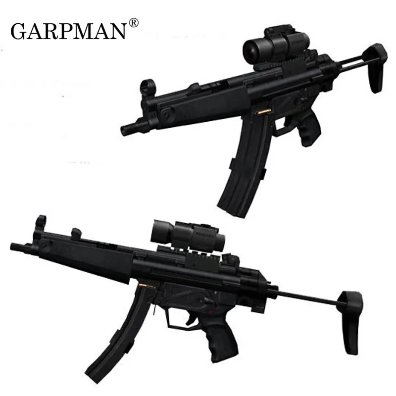 

1:1 MP5 Submachine Gun Paper Model Firearms Handmade Papercraft Toys for Children