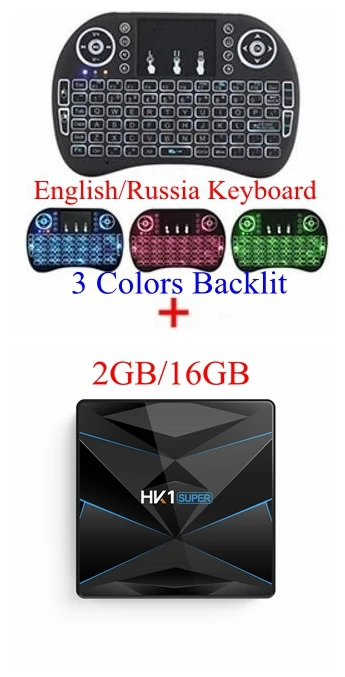10 шт. HK1 супер Android 9,0 Smart tv Box RK3318 Четырехъядерный 4 ГБ 128 ГБ макс 2,4 г/5 г двойной WiFi USB3.0 BT4.0 4K H.265 UHD медиаплеер - Цвет: 2GB 16GB I8 Backlit