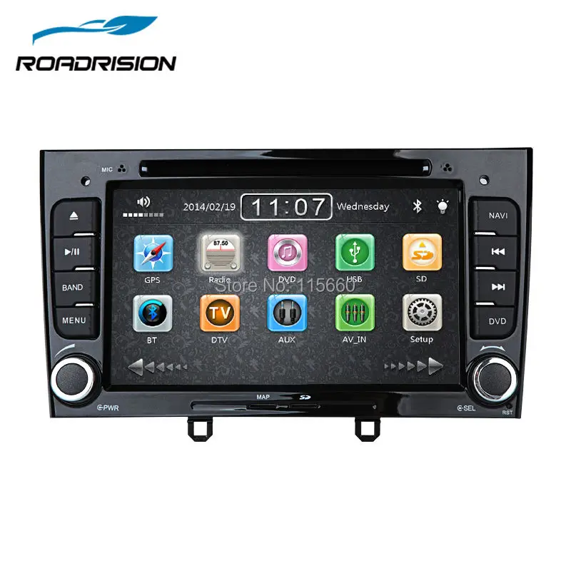 Автомобильный DVD плеер RoadRision GPS навигация для Peugeot 308/408/308SW сенсорный экран HD SWC Canbus