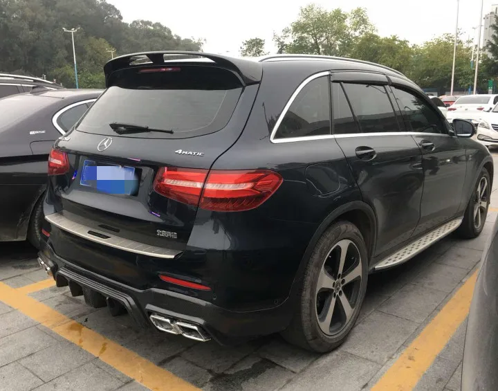 Спойлер из углеродного волокна для Benz GLC SUV, стильный спойлер Brabus для benz W253 glc 200 glc260 glc300, спойлер для внедорожника