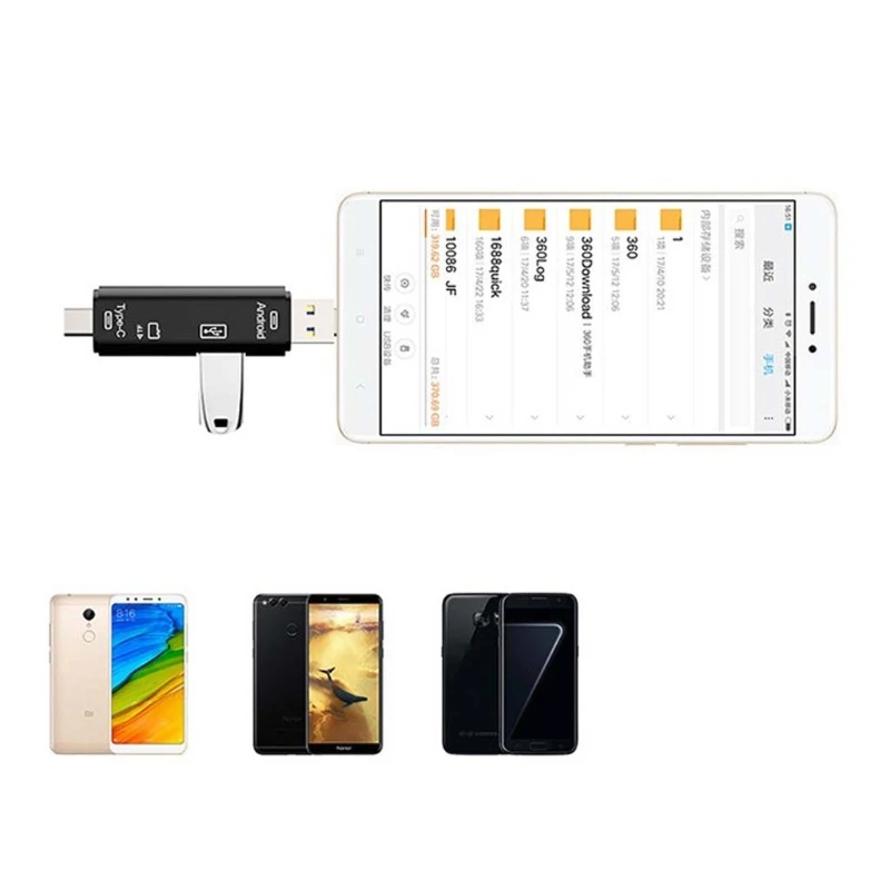Micro usb type C USB TF кард-ридер OTG концентратор адаптер для телефонов MacBook
