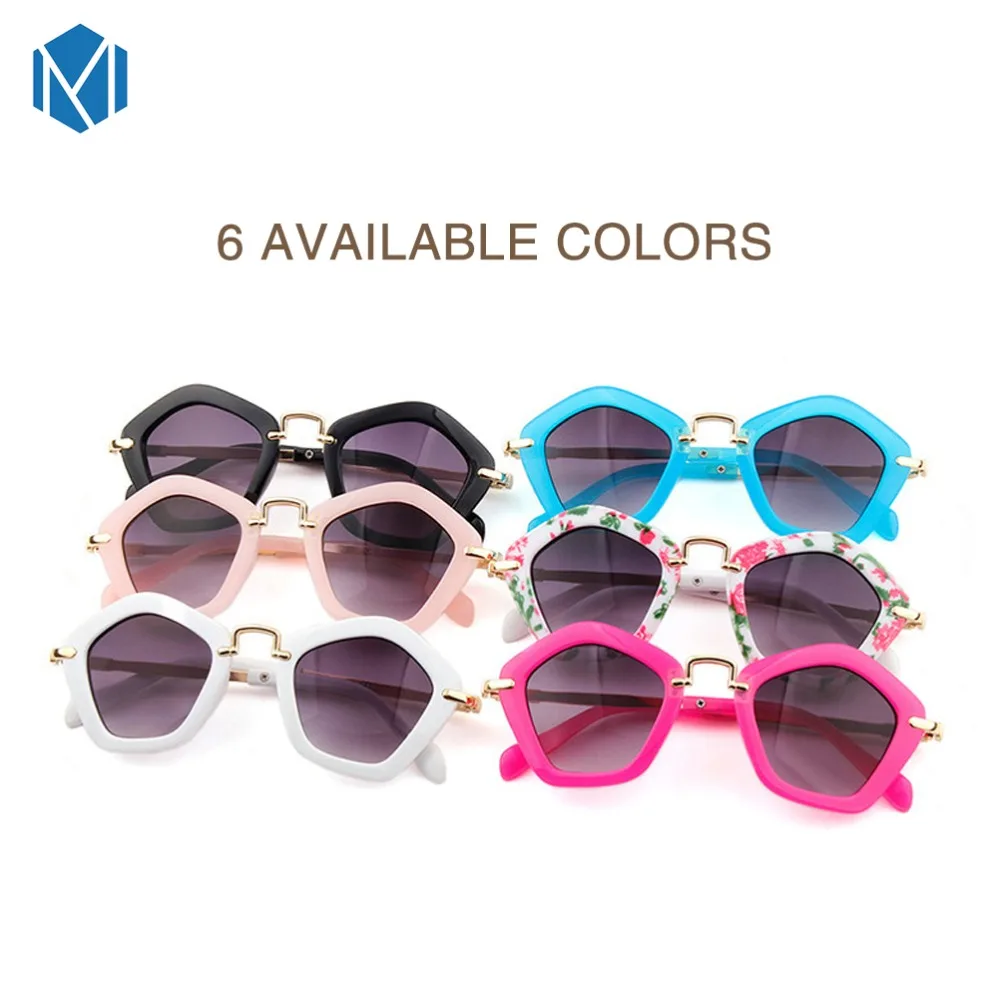 MISM 6-12 лет, детские спортивные солнцезащитные очки, милые яркие цвета, пятиугольные солнцезащитные очки для мальчиков и девочек, уличные очки для глаз es UV400