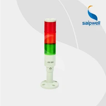 6 Вт DC12V/DC24V 3 слоя светодиодный светильники лампа встроенный зуммер с вышивкой закрытых стежков/промышленная лампа ровного света многоуровневые Предупреждение света(LTA-504-3TJ