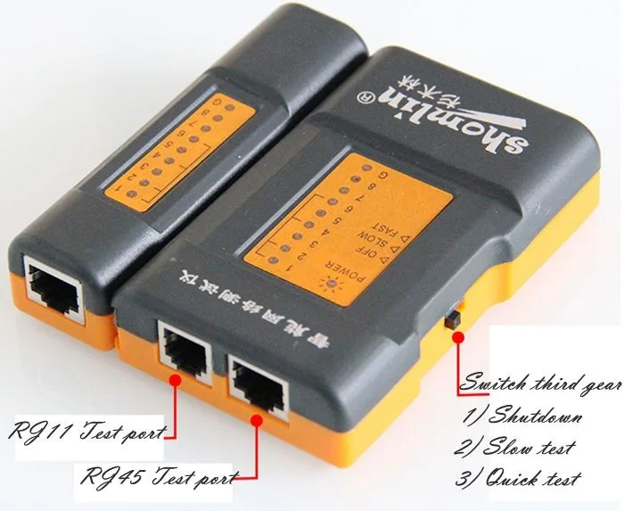 SHOMLIN SML-8168 компьютерной сети/кабельный тестер, телефон testernetwork кабельный тестер