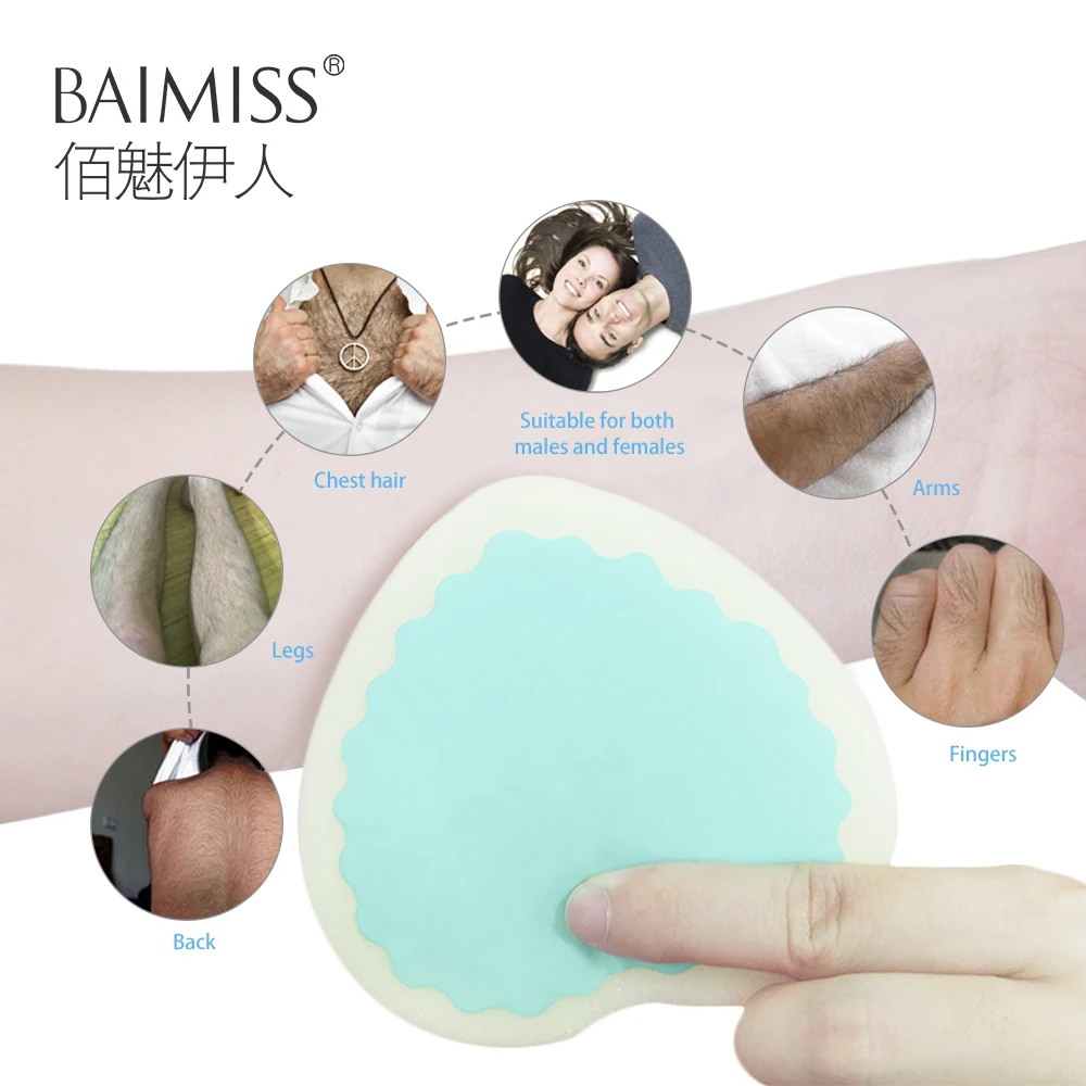 Baimiss 2 шт. губка для удаления волос Волшебная безболезненная удаление волос Бритва для боди-арт эпилятор для ног триммер для волос инструмент для депиляции макияж