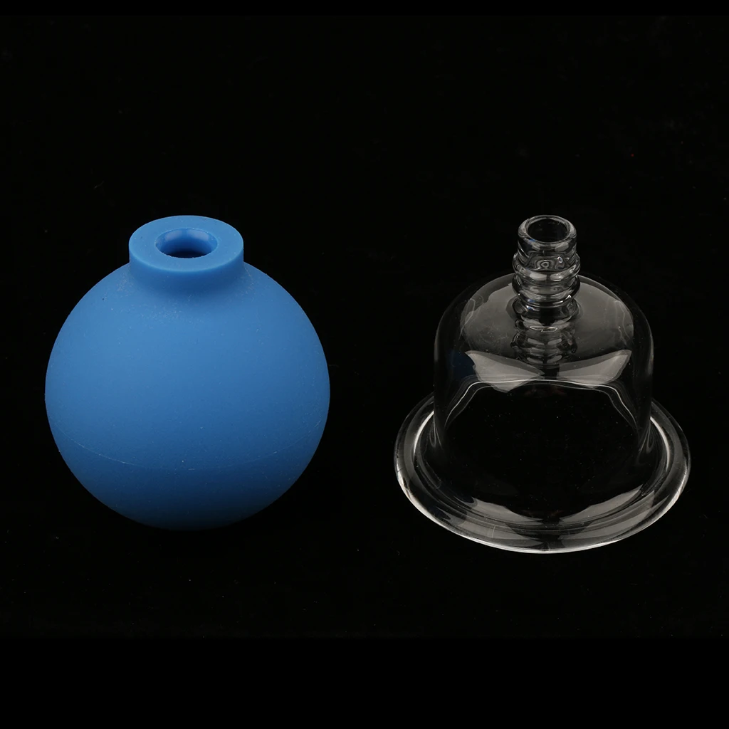 4x Glass Silicone Massage Vacuum Cupping Cups Set Kit for Body Face Leg Arm Back Shoulder 4x Glass Silicone Massage Vacuum Cupping Cups Set Kit for Body Face Leg Arm Back Shoulder