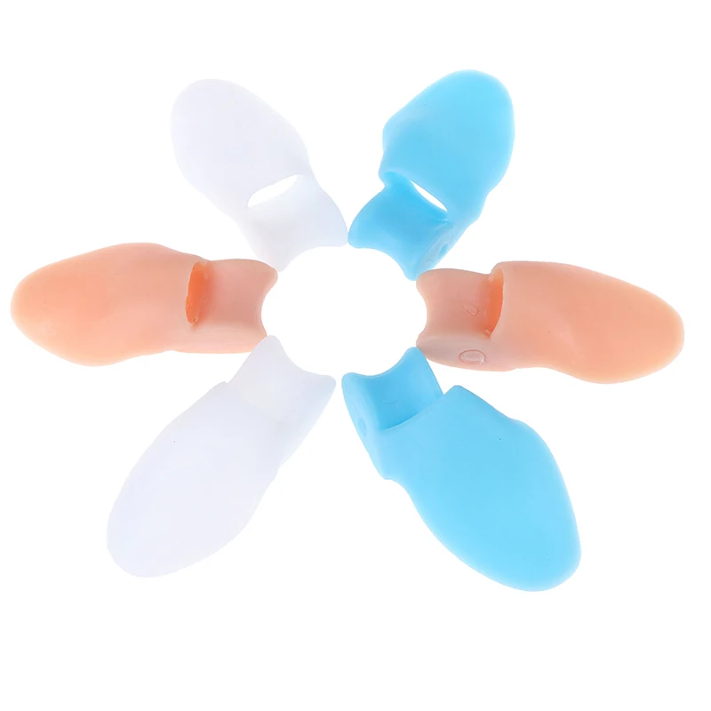 1 Pair Gel Silicone Bunion Corrector Big Toe Separators Straightener Spreader Foot Care Tool 3Colors