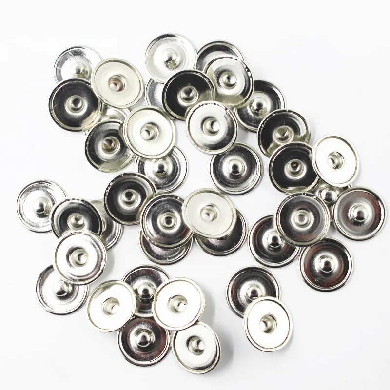 

100pcs/lot 18mm Vocheng Ginger Snap Button Base Flat Interchangeable Accessories for Jewelry