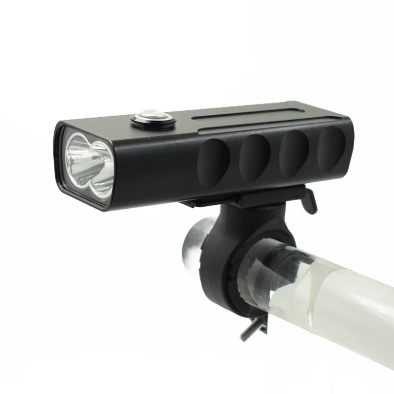 

Bicycle Light Bicycle Light 2 Led Rechargeable 4000mah Mobile Power 2200lumens Wide Flood Light Mountain Bike Accessories
