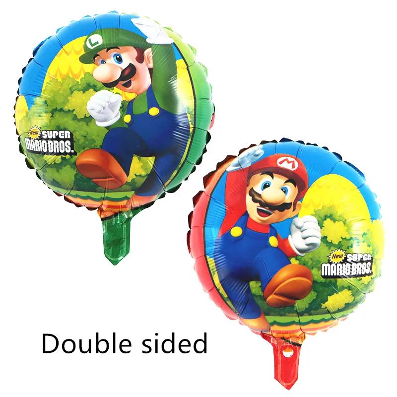 

20pcs Super Mario Balloons 18inch Happy Birthday Party Decorations Kids Toys Super Mario Bros Helium Globos Baby Shower Boy Girl