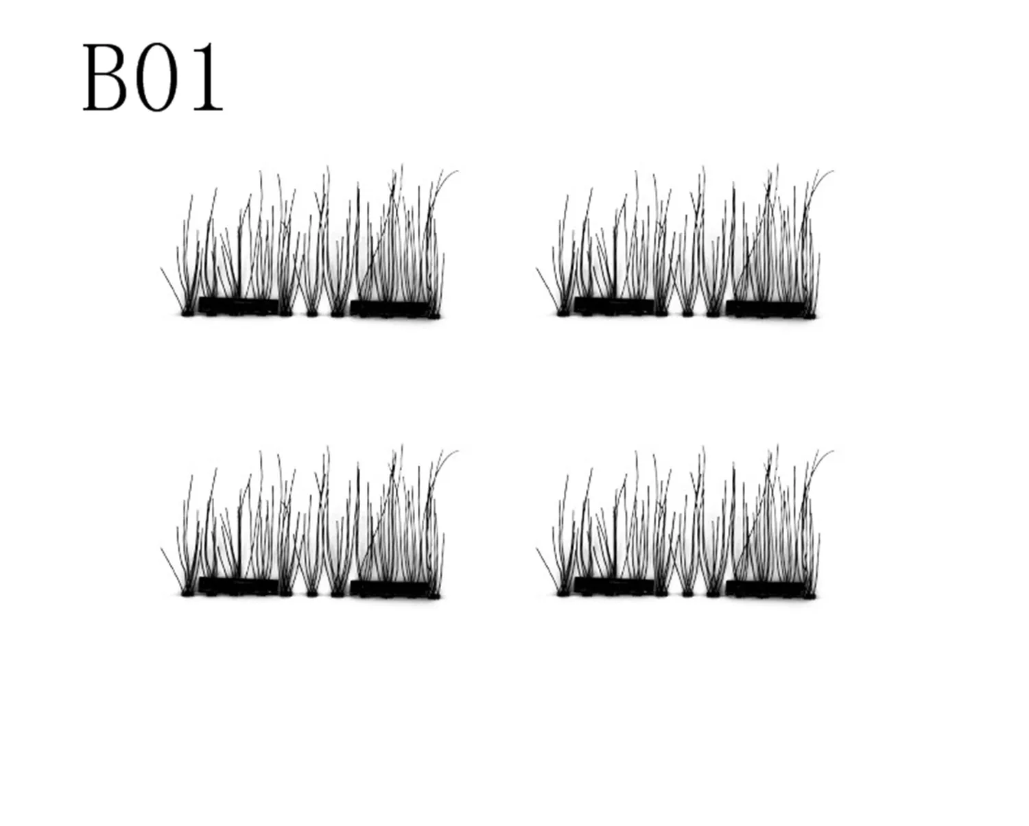 Накладные 3D ресницы 4 шт./пары магнитные накладные для наращивания|lashes eyelashes|false
