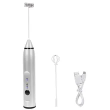 Перезаряжаемый Электрический взбиватель яиц молочный кофе молочный чай мешалка бар крем для выпечки Пена Набор форм для выпечки утварь Para hornext# LR3