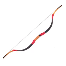 20-50LBS red Traditional Handmade Recurve Bow Longbow For Archery Shooting Hunting