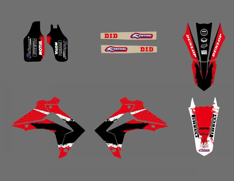 Наклейки мотоциклетные фон Наклейка Набор наклеек для Honda CRF250 CRF250R CRF450 CRF450R CRF 250 250R