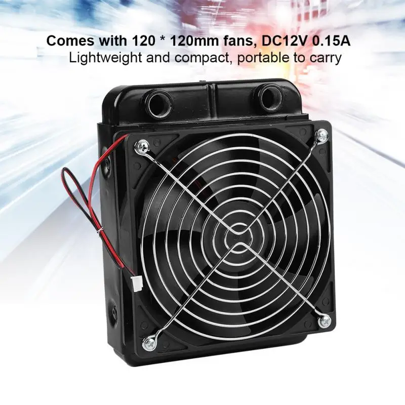 120 мм 360 мм 2 контакта DC12V 0.15A cpu водяного охлаждения радиатора G1/4 нить теплового ряда радиатор с вентилятором 18 трубок