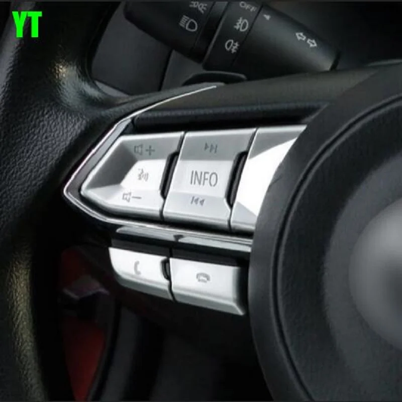 Чехол на руль автомобиля декоративная отделка рулевого колеса для Mazda 3 2017 2018