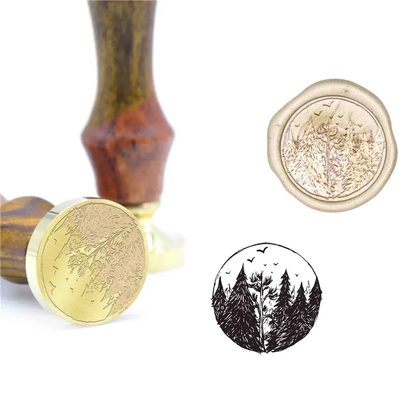  Wax Seal Japanese Style Stamp Wedding Kit Invitation Wax Seals B63 Custom Stamp Initial Wood Metal - 33043453209