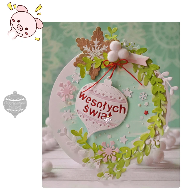 

PP Craft metal cutting dies cut die mold Poland Christmas bells Scrapbook paper craft knife mould blade punch stencils dies