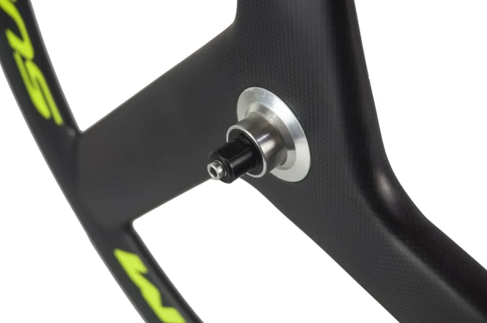 Top Hot sale! aero 700c 3spoke wheels carbon 56mm clincher fixed gear tri spokes road bicycle wheel 3