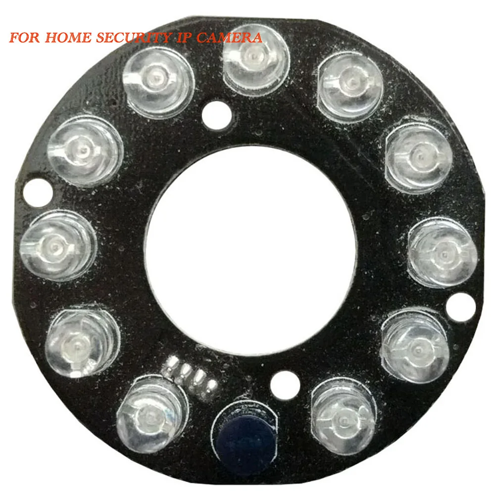 11 LEDs 5mm Infrared IR 90 Degrees Bulbs Board Module 850nm For Home Security IP Camera Wireless Mini CCTV