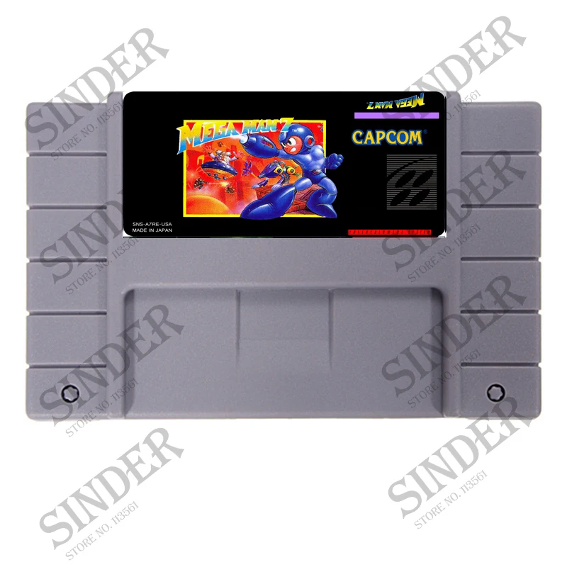 Megaman 7(Mega Man VII) 16 бит супер игровая карта для игры 46 Pin
