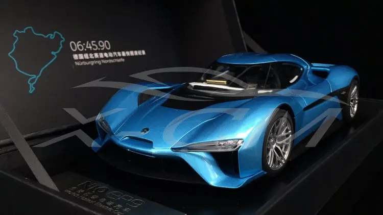 Литая модель автомобиля NIO Nio EP9 1:18(синий)+ маленький подарок