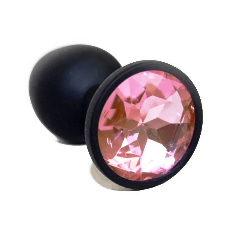 Small Medium Large Silicone Butt Plug with Crystal Jewelry Smooth Touch Anal Plug Anal Sex Toys for Woman Men Gay09